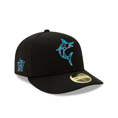 Sapca New Era Miami Marlins MLB 2021 Spring Training Low Profile 59FIFTY Fitted - Negrii